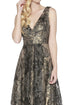 Devora Dress - Black and Gold